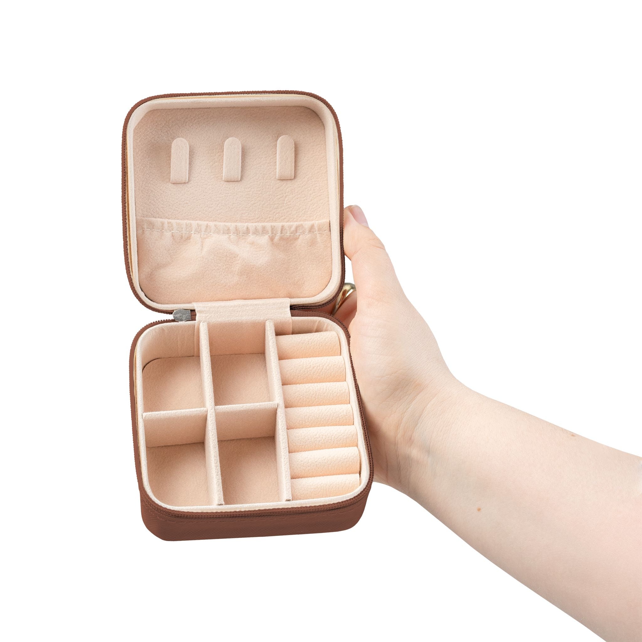 Travel Jewelry Case — Compact Floral Camouflage Organizer for Rings, Earrings & Necklaces