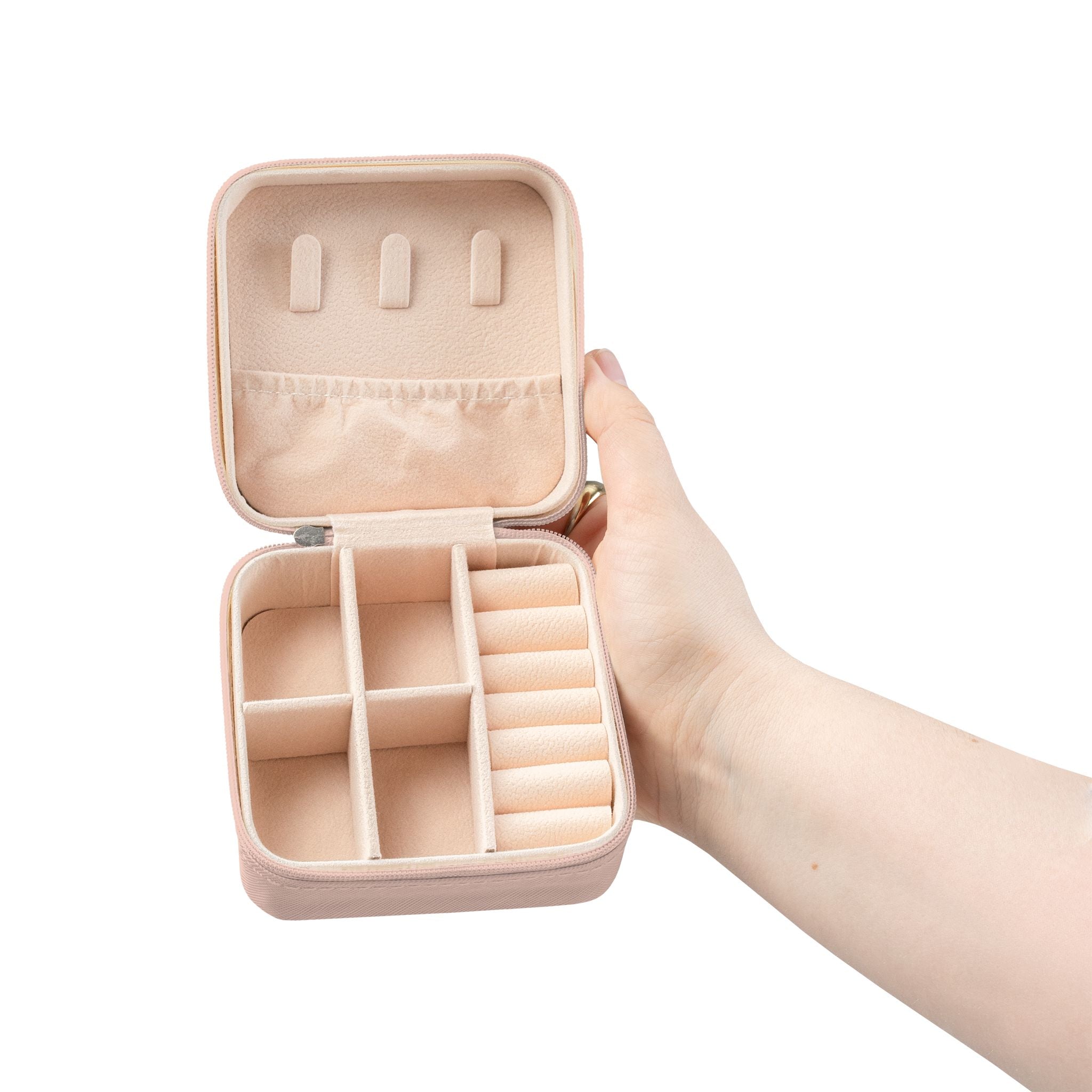 Travel Jewelry Case — Compact Floral Camouflage Organizer for Rings, Earrings & Necklaces