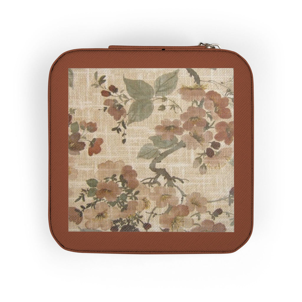 Travel Jewelry Case — Compact Floral Camouflage Organizer for Rings, Earrings & Necklaces