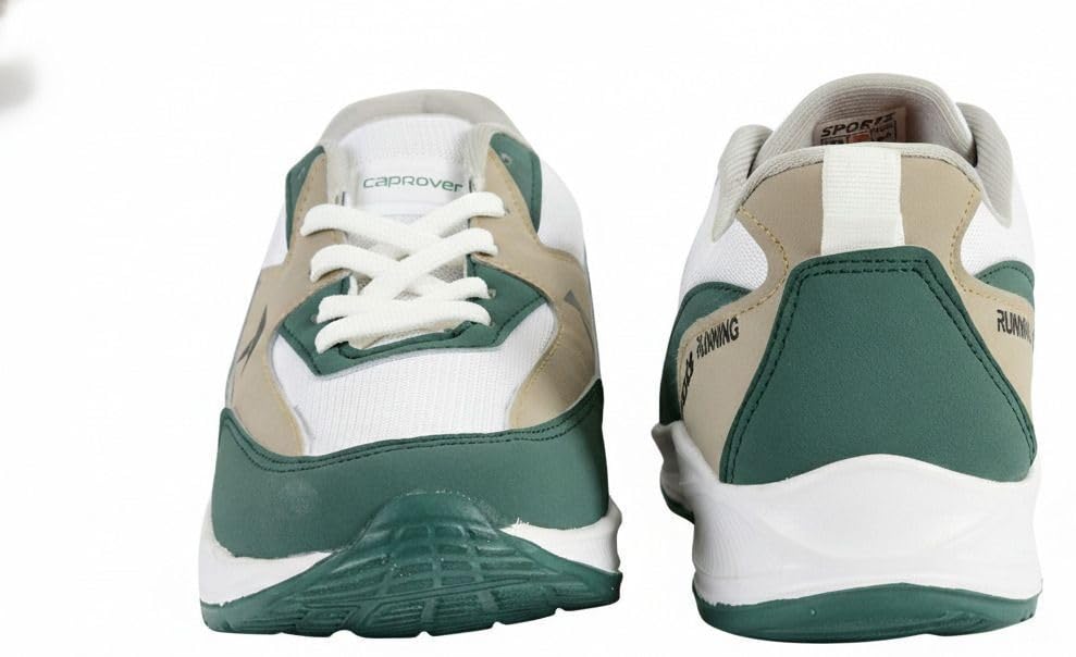 Running Shoes for Men Casuals | Lightweight Everyday Sneakers with Breathable Upper, Cushioned Sole, Flexible Fit & Durable Grip for Walking, Travel|Green Color|Size 8