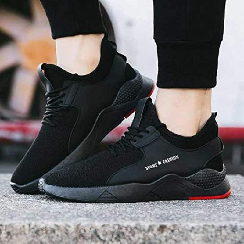 Trendy and Stylish Running Shoes for Men Black Color