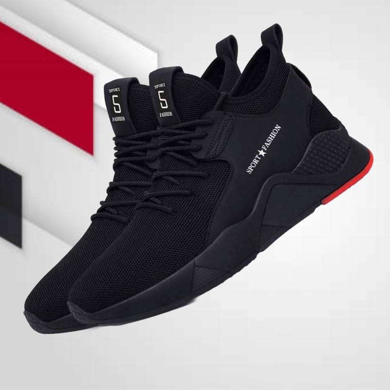 Trendy and Stylish Running Shoes for Men Black Color