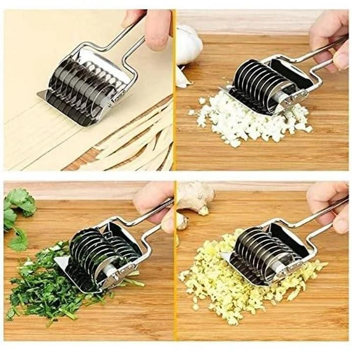 Stainless Steel Handheld Dough & Manual Noodle Pasta Cutter Tool