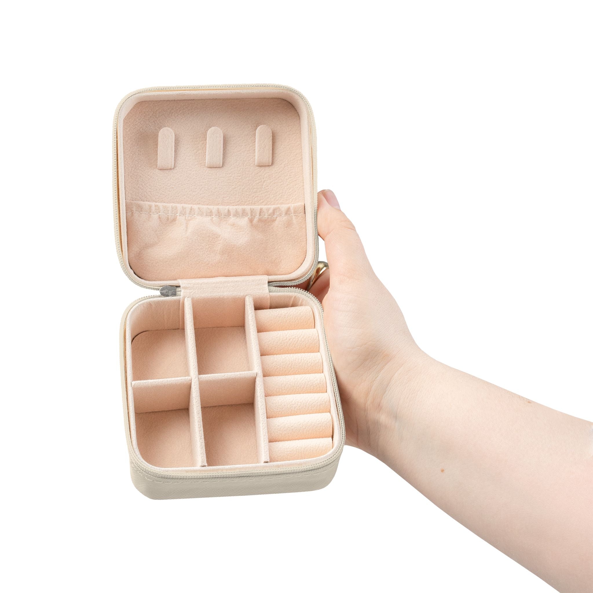Travel Jewelry Case — Compact Floral Camouflage Organizer for Rings, Earrings & Necklaces