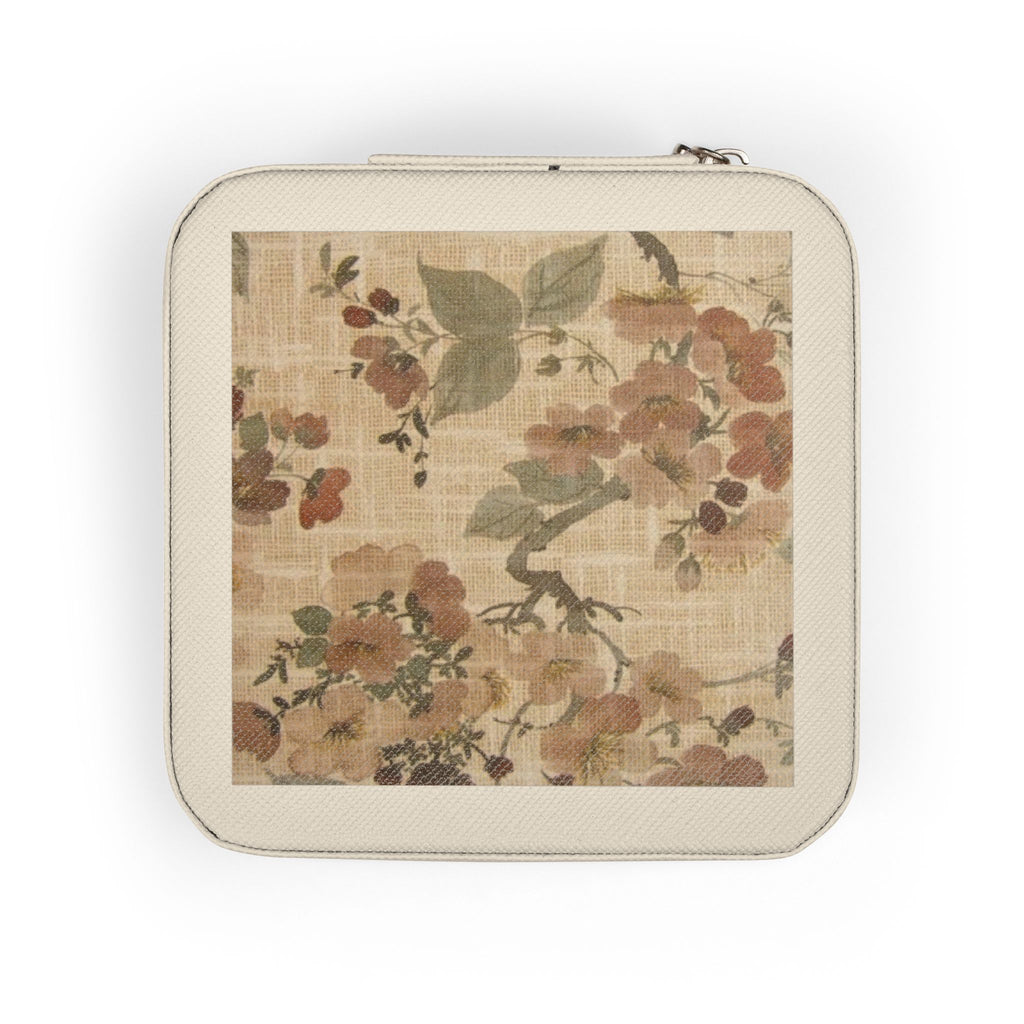Travel Jewelry Case — Compact Floral Camouflage Organizer for Rings, Earrings & Necklaces