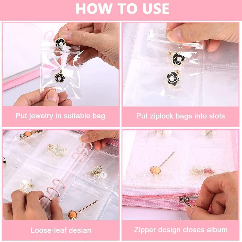Transparent Jewellery Book With 60 Pocket