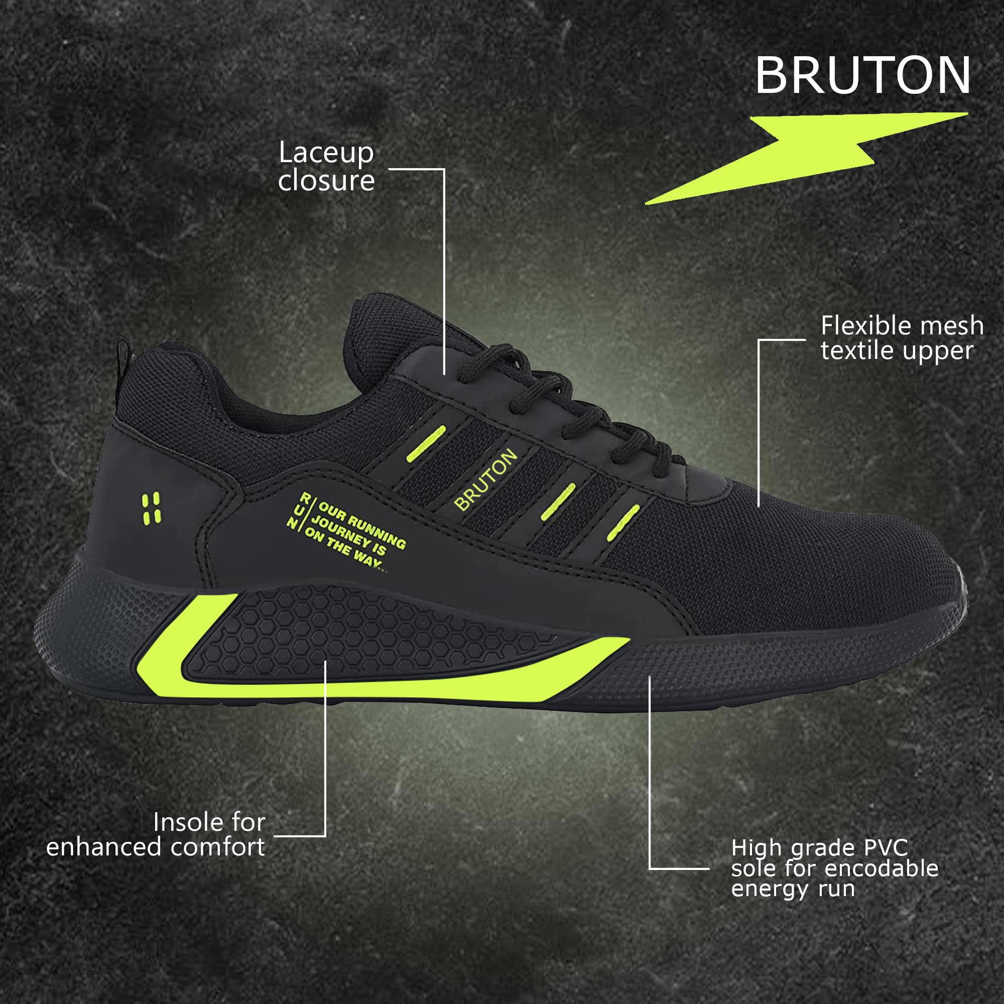 BRUTON Exclusive Trendy Sports Running Shoes | Casual Shoe | Sneakers for Men's & Boy's