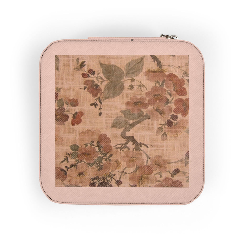 Travel Jewelry Case — Compact Floral Camouflage Organizer for Rings, Earrings & Necklaces