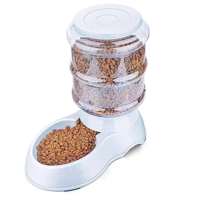 Pet Food Dispenser Large Capacity Self-Dispensing